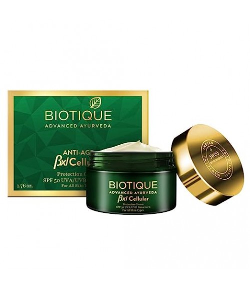 Biotique Bxl Cellular Protection Cream SPF 50 UVA/UVB Sunscreen, 50 g